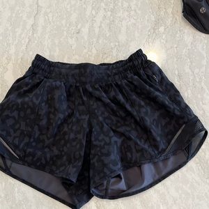 Lululemon Black Shorts Camo / Leopard print
